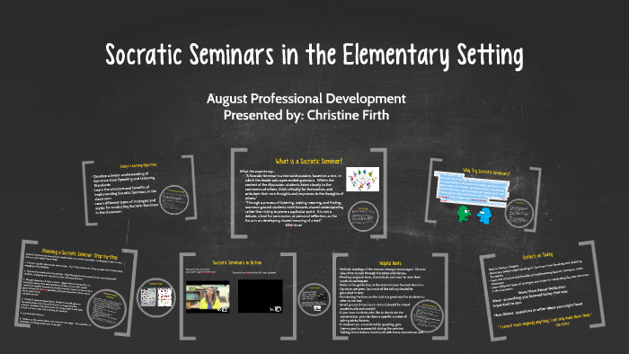 Socratic Seminars in the Elementary Setting by Christine Firth on