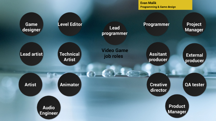Game Studio Roles Video game job roles by Evan Malik on Prezi