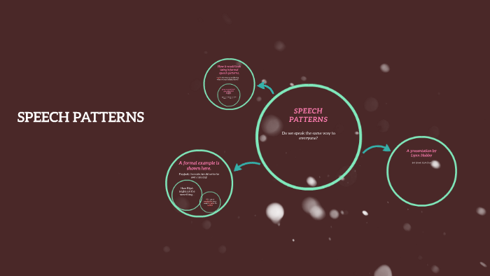 Speech Pattern Examples SPEECH PATTERNS by Lynn Hobby on Prezi