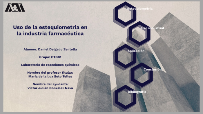 Estequiometria en la industria farmacéutica by Anni Villalobos on Prezi