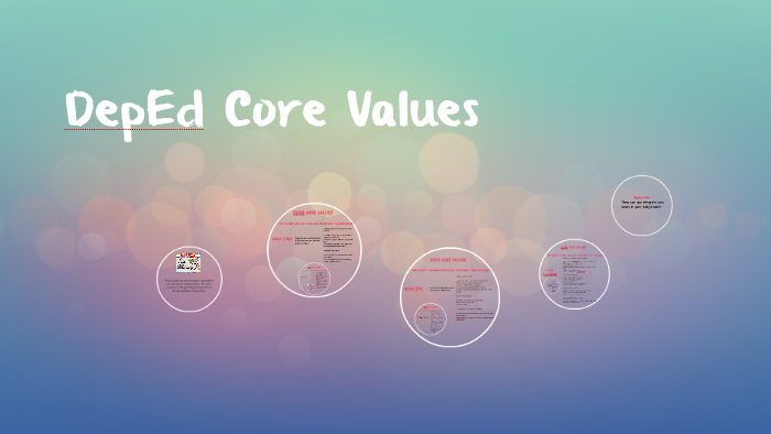 essay about deped core values