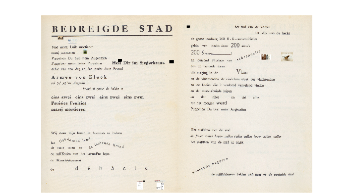 Oorlog in woord en beeld (Bezette stad - Paul van Ostaijen) by Célien
