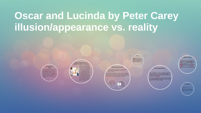 Oscar and Lucinda by Peter Carey Oscar and Lucinda by Peter Carey