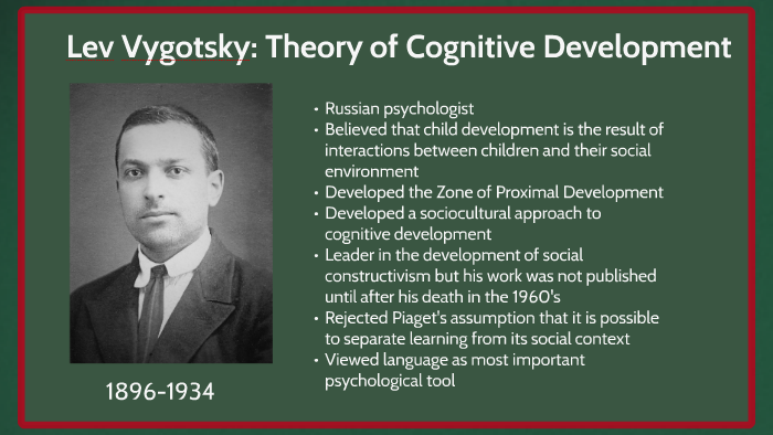 discuss vygotsky's theory of cognitive development