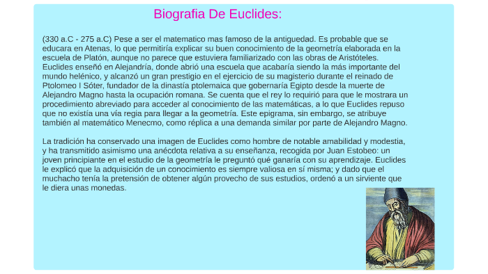 lona Majestuoso ranura Biografia De Euclides by Maria Camila Aguirre Zapata on Prezi Next