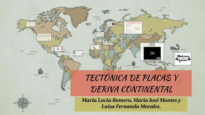 DERIVA CONTINENTAL Y PLACAS TECTONICAS by Luisa Morales on Prezi
