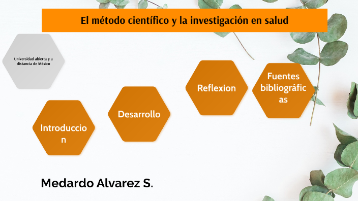El metodo cientifico y la investigacion en salud by MEDARDO ALVAREZ