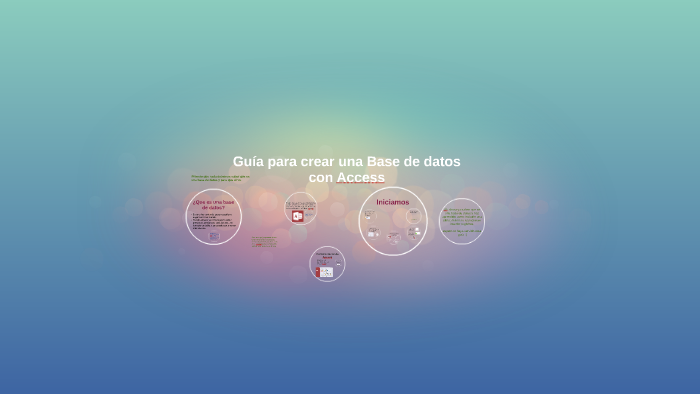 Guia para crear una Base de datos con Access by Reyna Lugo on Prezi