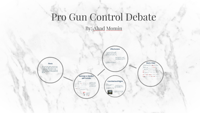 pro gun control thesis