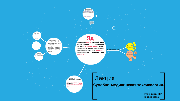 Судебно медицинская токсикология презентация