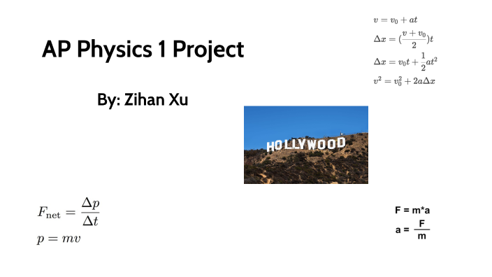 AP Physics 1 Project by Zihan Xu on Prezi