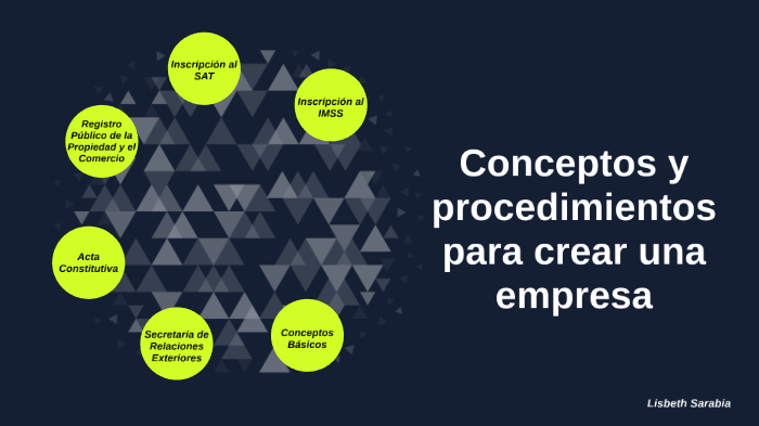 Pasos Para La Constitución De Una Empresa By Lis Sarabia On Prezi