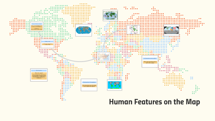 What Are Human Features On A Map