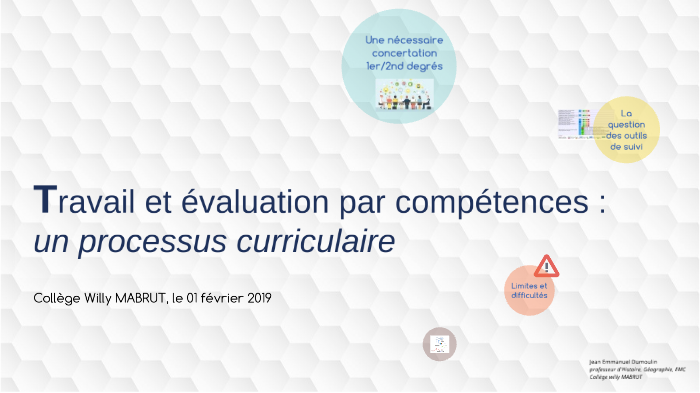 Travail Et Evaluation Par Competences By Jean Dumoulin On Prezi Next