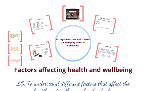 factors that contribute to the wellbeing of an individual