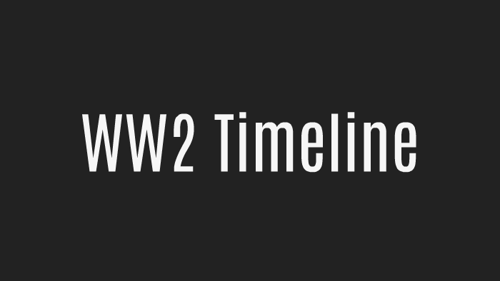 WW2 Timeline by Sumi Nair