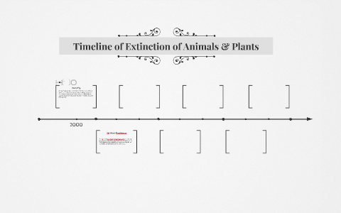 Extinct animals timeline