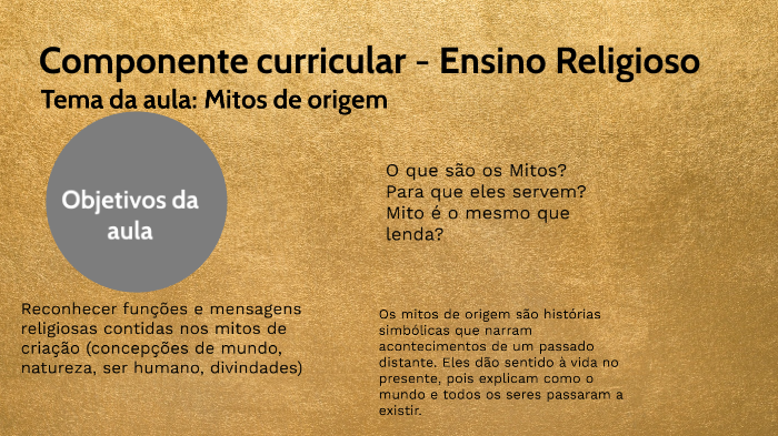 Visão  Os mitos de origem e a etnicidade