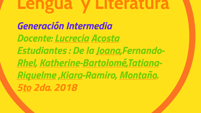Lengua y Literatura by Cintia Herrera on Prezi