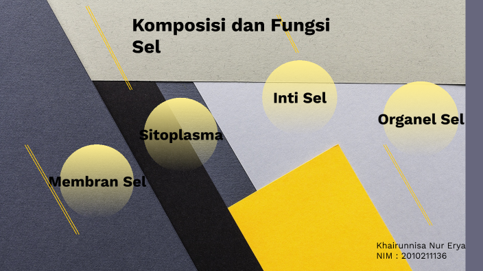 Komposisi Dan Fungsi Sel By Nisa Nurerya