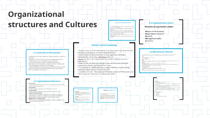 2.2 Organizational Structures by on Prezi