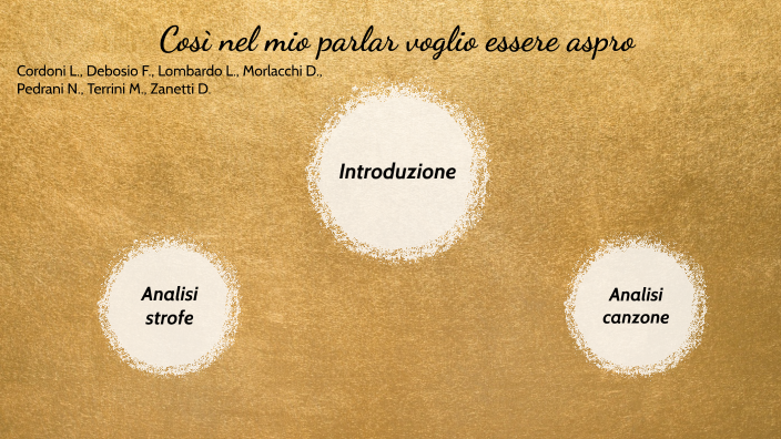 così nel mio parlar voglio esser aspro by Marta Terrini on Prezi