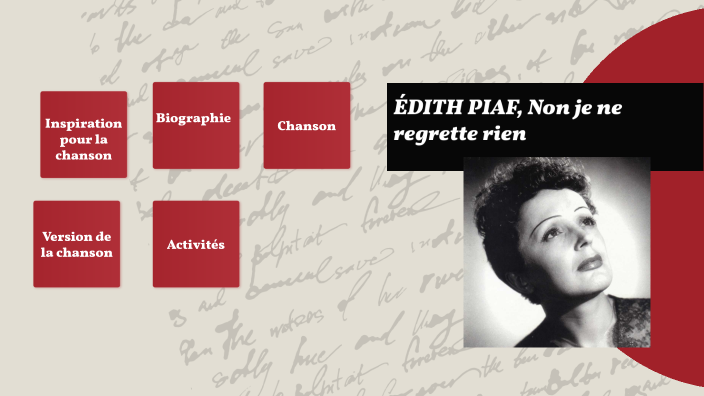 Edith Piaf, Canción by Concha Fdez