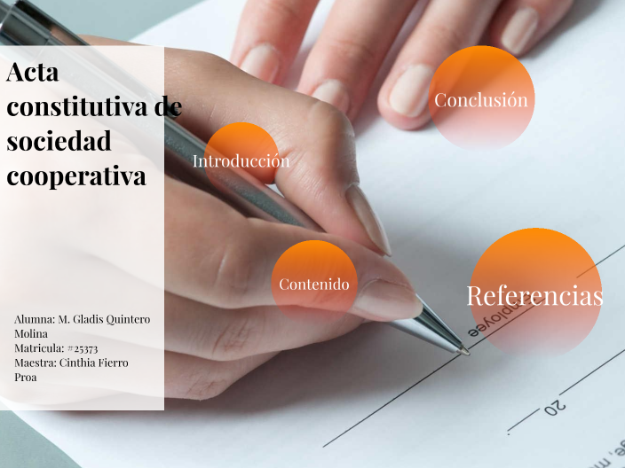 Acta Constitutiva De Una Sociedad Cooperativa prezi.com
