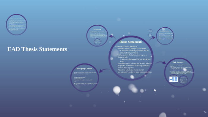 Thesis Statements by Brian Shevory on Prezi