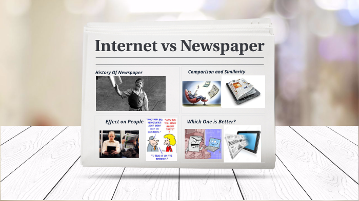 newspaper vs internet essay