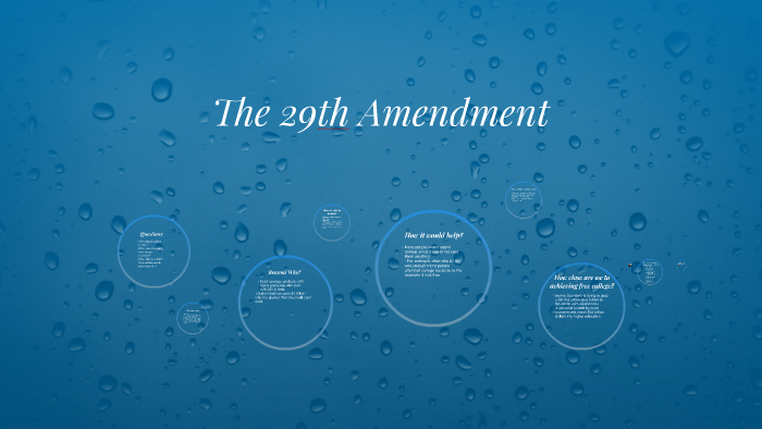 The 29th Amendment by Jac Fry on Prezi