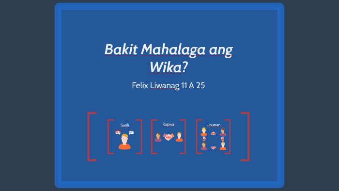 Bakit Mahalaga ang Wika? by Felix Liwanag on Prezi