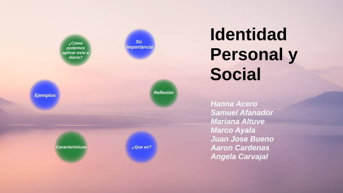 Identidad Personal Y Social By Esteban Afanador On Prezi