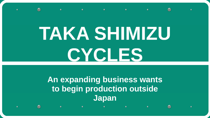 case study 7 taka shimizu cycles