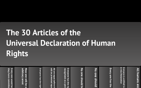 30 articles of human rights by Justin Misajon on Prezi