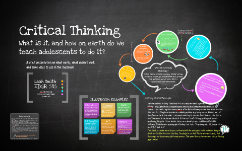 critical thinking is not an important process during adolescence