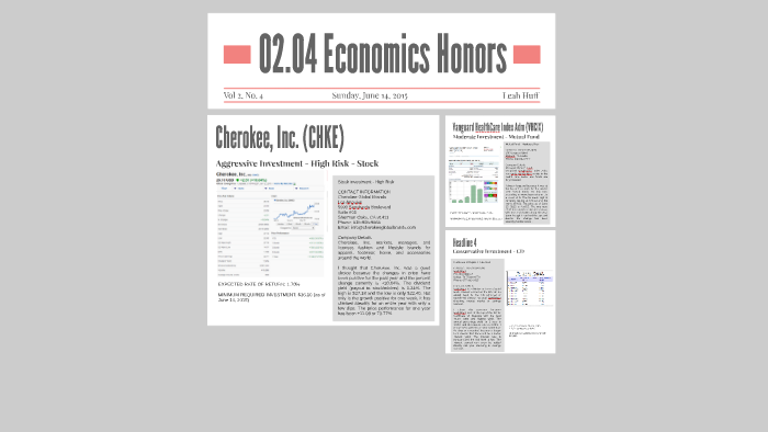 economics honors thesis wm