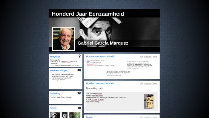 Honderd Jaar Eenzaamheid by Minne De Meyer on Prezi