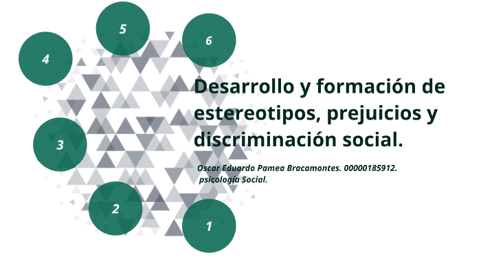 desarrollo y formación de estereotipos, prejuicios y discriminación ...