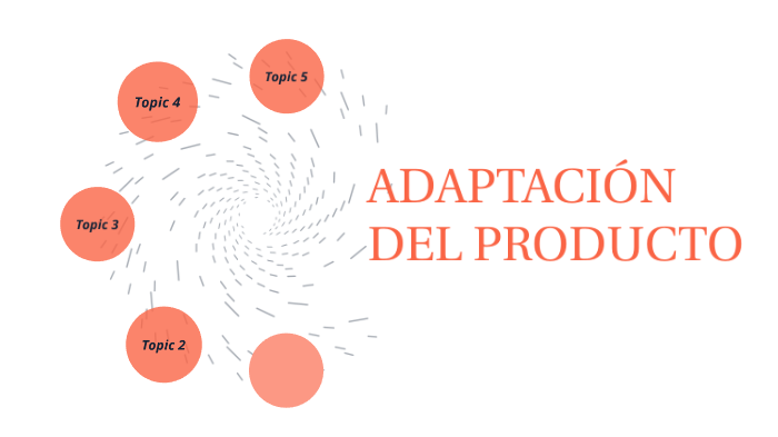 LA ADAPTACION DE PRODUCTOS