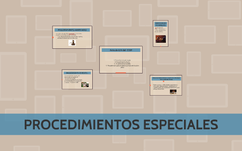 PROCEDIMIENTOS ESPECIALES By Tanya Martinez On Prezi