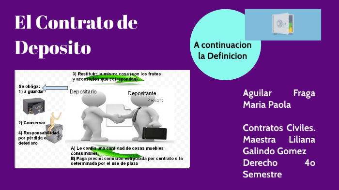 El Contrato de Deposito by Maria Paola Aguilar Fraga on Prezi