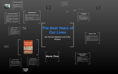 The Best Years Of Our Lives By Erika Messer