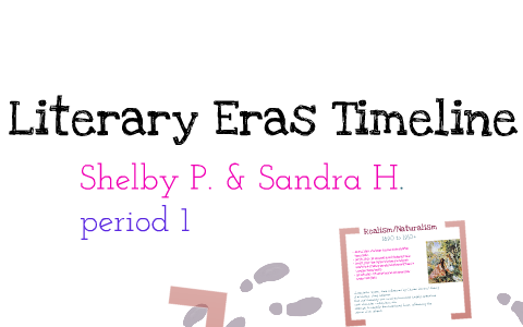 literary Eras timeline by sandra hales