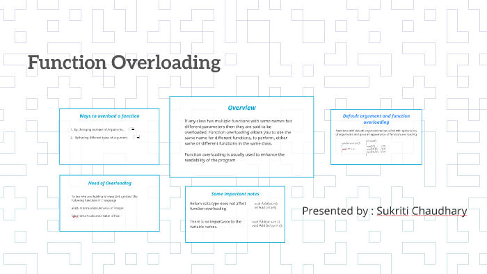 Function Overloading by Sukriti Chaudhary on Prezi