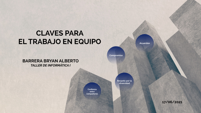 CLAVES PARA EL TRABAJO EN EQUIPO by BRYAN BARRERA LORENZO on Prezi