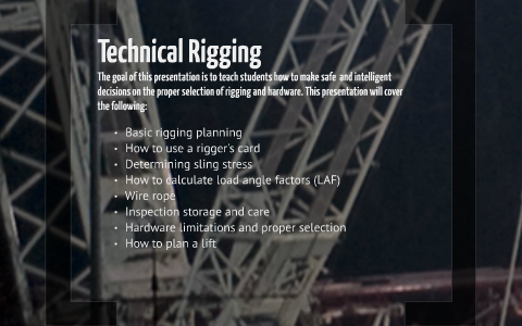Technical Rigging by Robert Martinez on Prezi