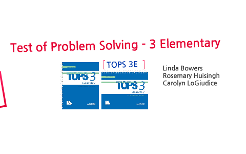 elementary test of problem solving