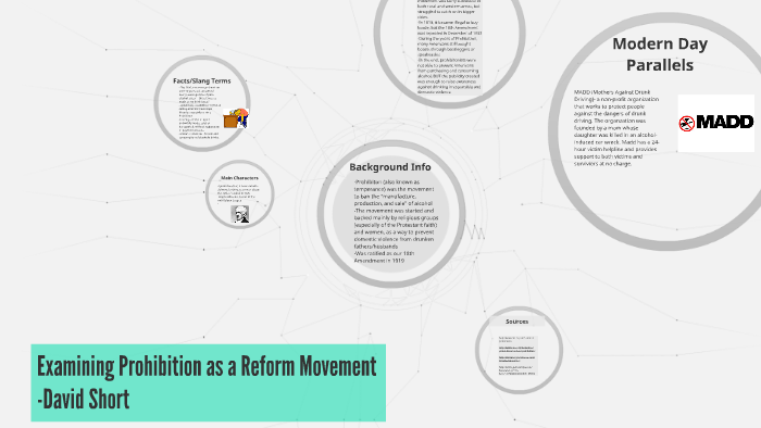 How Did Prohibition Fit Into The Reform Movement