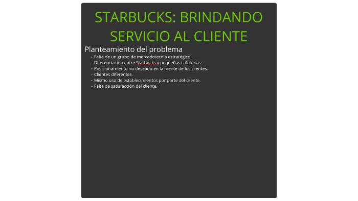 STARBUCKS: BRINDANDO SERVICIO AL CLIENTE by Juan Carlos Carlón Pereda